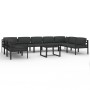 Set muebles de jardín 10 pzas y cojines aluminio gris antracita by , Garden sets - Ref: Foro24-3107815, Price: 1,00 €, Discou...