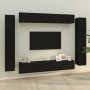 Set de muebles para TV 8 piezas madera contrachapada negro von , TV-Möbel - Ref: Foro24-3114295, Preis: 394,70 €, Rabatt: -5%%