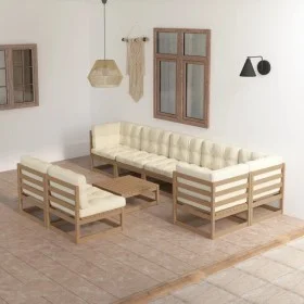 9-piece garden furniture set with solid pine wood cushions by vidaXL, Garden sets - Ref: Foro24-3076672, Price: 892,50 €, Dis...