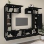 Set de muebles para TV 6 piezas madera contrachapada negro von , TV-Möbel - Ref: Foro24-3114463, Preis: 262,12 €, Rabatt: -5%%