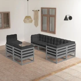 Garden furniture 8 pieces and solid pine wood cushions by vidaXL, Garden sets - Ref: Foro24-3076716, Price: 732,87 €, Discoun...