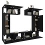 Set de muebles para TV 6 piezas madera contrachapada negro von , TV-Möbel - Ref: Foro24-3114463, Preis: 262,12 €, Rabatt: -5%%