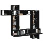 Set de muebles de TV 9 piezas madera contrachapada negro von , TV-Möbel - Ref: Foro24-3114655, Preis: 383,12 €, Rabatt: -5%%