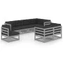Garden furniture 8 pieces and solid pine wood cushions by vidaXL, Garden sets - Ref: Foro24-3076716, Price: 721,73 €, Discoun...