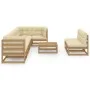 Gartenmöbel-Set 9 Stück und Kissen aus massivem Kiefernholz von vidaXL, Gartensets - Ref: Foro24-3076672, Preis: 892,36 €, Ra...