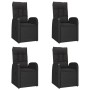 Set de muebles jardín 5 pzas con cojines ratán sintético negro by , Garden sets - Ref: Foro24-3157600, Price: 822,81 €, Disco...