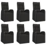 Juego comedor jardín 7 pzas madera acacia ratán sintético negro von , Gartensets - Ref: Foro24-3157609, Preis: 1,00 €, Rabatt...