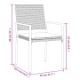 Juego comedor jardín 9 piezas y cojines ratán sintético y acero by , Garden sets - Ref: Foro24-3187030, Price: 553,43 €, Disc...