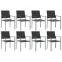 Juego de comedor para jardín 9 piezas ratán sintético y acero by , Garden sets - Ref: Foro24-3187032, Price: 536,94 €, Discou...