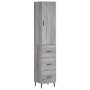 Aparador alto madera contrachapada gris Sonoma 34,5x34x180 cm de , Aparadores - Ref: Foro24-3198871, Precio: 124,78 €, Descue...