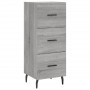 Aparador alto madera contrachapada gris Sonoma 34,5x34x180 cm de , Aparadores - Ref: Foro24-3198871, Precio: 124,78 €, Descue...