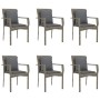 Set comedor jardín 7 pzas y cojines ratán sintético negro gris von , Gartensets - Ref: Foro24-3185105, Preis: 559,65 €, Rabat...