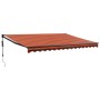 Toldo retráctil automático naranja y marrón 4x3 m by , Awnings - Ref: Foro24-3154518, Price: 359,90 €, Discount: %