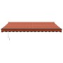 Toldo retráctil automático naranja y marrón 4x3 m by , Awnings - Ref: Foro24-3154518, Price: 359,90 €, Discount: %