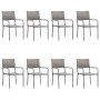 Juego de comedor jardín 9 pzas ratán sintético acero gris negro von , Gartensets - Ref: Foro24-3203303, Preis: 373,83 €, Raba...