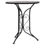 Mesa bistro de mosaico cerámica gris 60 cm by , Garden tables - Ref: Foro24-46715, Price: 128,44 €, Discount: %