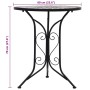 Mesa bistro de mosaico cerámica gris 60 cm by , Garden tables - Ref: Foro24-46715, Price: 128,44 €, Discount: %