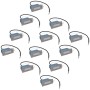 Luces LED empotrables para escaleras 12 uds 44x111x56 mm von , Außenbeleuchtung - Ref: Foro24-272496, Preis: 179,23 €, Rabatt...