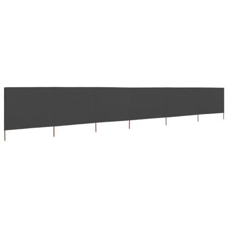 Paravientos de playa de 6 paneles de tela 800x80 cm gris | Foro24.es | Tu tienda online para hogar, jardín y más Foro24.es
