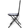 Sillas de jardín bistró plegables 2 uds cerámica azul y blanco de , Sillas de jardín - Ref: Foro24-41531, Precio: 150,05 €