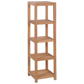 Estantería de baño 4 niveles madera teca maciza 42x42x165 cm de , Librerías y estanterías - Ref: Foro24-246500, Precio: 144,9...