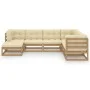 Garden furniture set 7 pieces and cushions solid pine wood by vidaXL, Garden sets - Ref: Foro24-3076757, Price: 751,00 €, Dis...