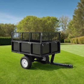 Carro remolque inclinable de cortacésped carga de 300 kg de , Accesorios de jardinería - Ref: Foro24-145813, Precio: 287,16 €...
