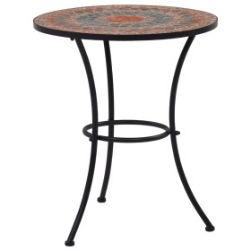 Mesa bistró de mosaico cerámica naranja/gris 60 cm von , Gartentische - Ref: Foro24-46717, Preis: 90,64 €, Rabatt: %