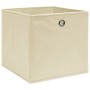 Cajas de almacenaje 10 uds tela no tejida crema 28x28x28 cm von , Aufbewahrungskörbe - Ref: Foro24-325217, Preis: 42,50 €, Ra...