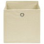 Cajas de almacenaje 10 uds tela no tejida crema 28x28x28 cm von , Aufbewahrungskörbe - Ref: Foro24-325217, Preis: 42,50 €, Ra...