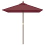 Sombrilla de jardín poste de madera rojo burdeos 198x198x231 cm von , Sonnenschirme - Ref: Foro24-363187, Preis: 48,38 €, Rab...
