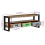 Mueble de TV madera maciza reciclada 120x30x45 cm von , TV-Möbel - Ref: Foro24-351671, Preis: 210,66 €, Rabatt: %