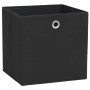 Cajas de almacenaje 4 uds tela no tejida negro 28x28x28 cm von , Aufbewahrungskörbe - Ref: Foro24-325187, Preis: 22,65 €, Rab...