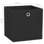 Cajas de almacenaje 4 uds tela no tejida negro 28x28x28 cm von , Aufbewahrungskörbe - Ref: Foro24-325187, Preis: 22,65 €, Rab...