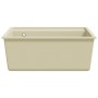 Fregadero de cocina con rebosadero granito beige de , Fregaderos - Ref: Foro24-147063, Precio: 162,90 €