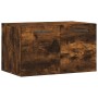Armario de pared madera ingeniería roble ahumado 60x36,5x35 cm by , Lockers and storage cabinets - Ref: Foro24-830025, Price:...