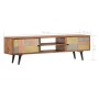 Mueble de TV madera maciza de acacia 140x30x40 cm von , TV-Möbel - Ref: Foro24-247682, Preis: 330,00 €, Rabatt: %