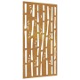 Adorno de pared de jardín acero corten diseño bambú 105x55 cm von , Poster, Drucke und visuelle Kunst - Ref: Foro24-824481, P...