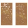Adorno pared jardín 2 uds acero corten diseño flores 105x55 cm von , Poster, Drucke und visuelle Kunst - Ref: Foro24-824495, ...