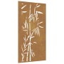 Adorno de pared de jardín acero corten diseño bambú 105x55 cm by , Posters, prints and visual art - Ref: Foro24-824506, Price...