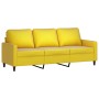Juego de sofás con cojines 3 piezas terciopelo amarillo by , Sofas - Ref: Foro24-3201482, Price: 590,15 €, Discount: %