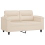 Juego de sofás con cojines 3 piezas tela microfibra beige by , Sofas - Ref: Foro24-3202307, Price: 862,86 €, Discount: %
