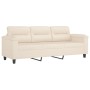Juego de sofás con cojines 3 piezas tela microfibra beige by , Sofas - Ref: Foro24-3202307, Price: 862,86 €, Discount: %