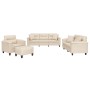 Juego de sofás con cojines 4 piezas tela microfibra beige von , Sofas - Ref: Foro24-3202313, Preis: 881,39 €, Rabatt: -5%%