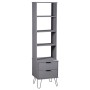 Estantería New York madera maciza de pino gris by , Bookcases and shelves - Ref: Foro24-321142, Price: 80,88 €, Discount: %