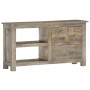 Mueble de TV de madera maciza de mango 100x30x55 cm | Foro24.es | Tu tienda online para hogar, jardín y más Foro24.es