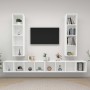 Muebles de salón de pared 4 piezas madera de ingeniería blanco von , TV-Möbel - Ref: Foro24-3079889, Preis: 228,41 €, Rabatt:...