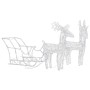 Reno y trineo adorno navideño 160 LEDs acrílico 130 cm by , Christmas lights - Ref: Foro24-328522, Price: 95,67 €, Discount: %