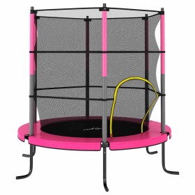 Cama elástica con red de seguridad redonda azul 140x160 cm von , Trampoline - Ref: Foro24-92955, Preis: 131,89 €, Rabatt: %