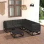 Garden furniture set 6 pieces and cushions solid pine wood by vidaXL, Garden sets - Ref: Foro24-3076783, Price: 650,64 €, Dis...